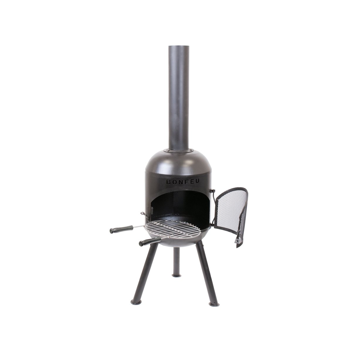 BonFeu BonSolo Outdoor Fireplace in Black
