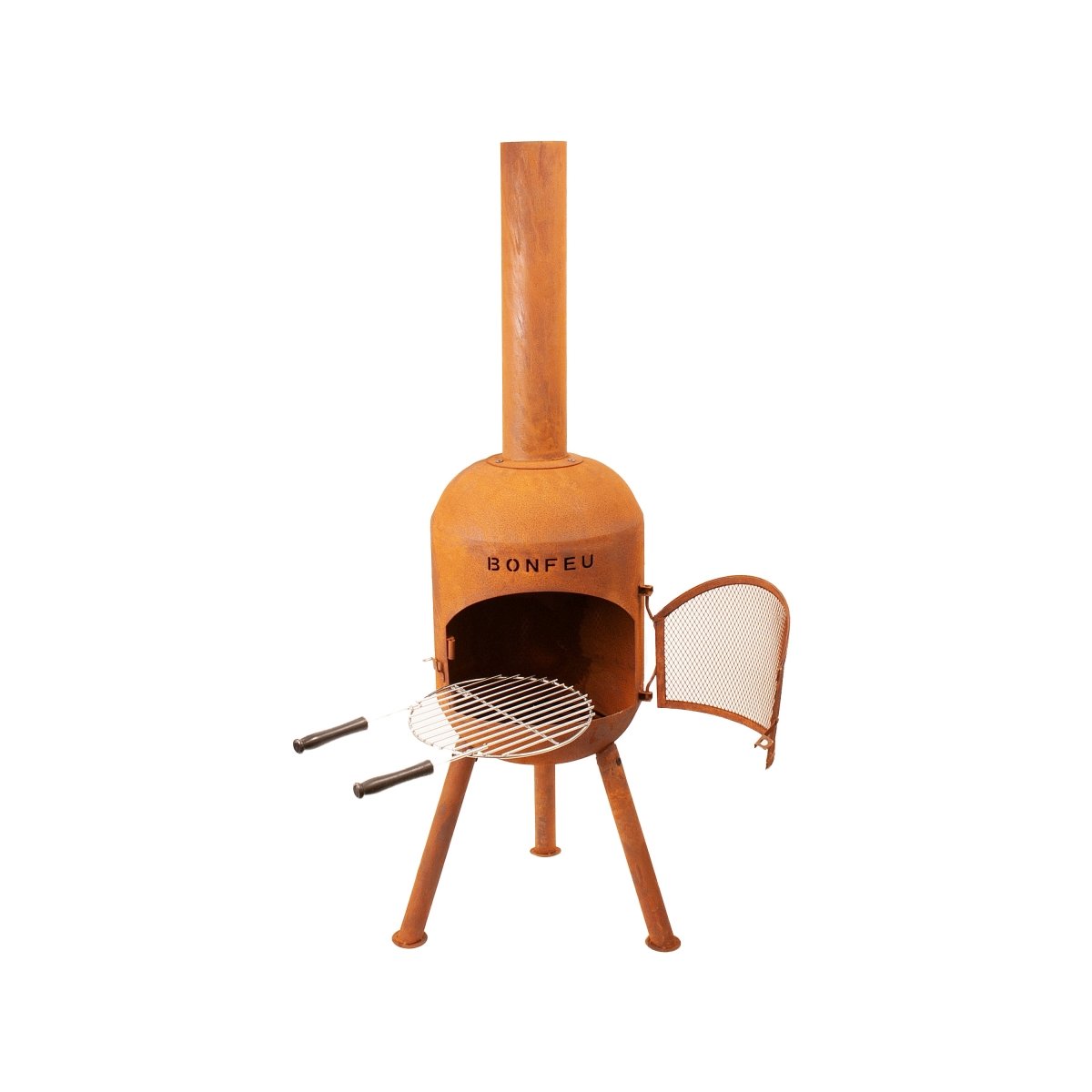 BonFeu BonSolo Outdoor Fireplace in Black