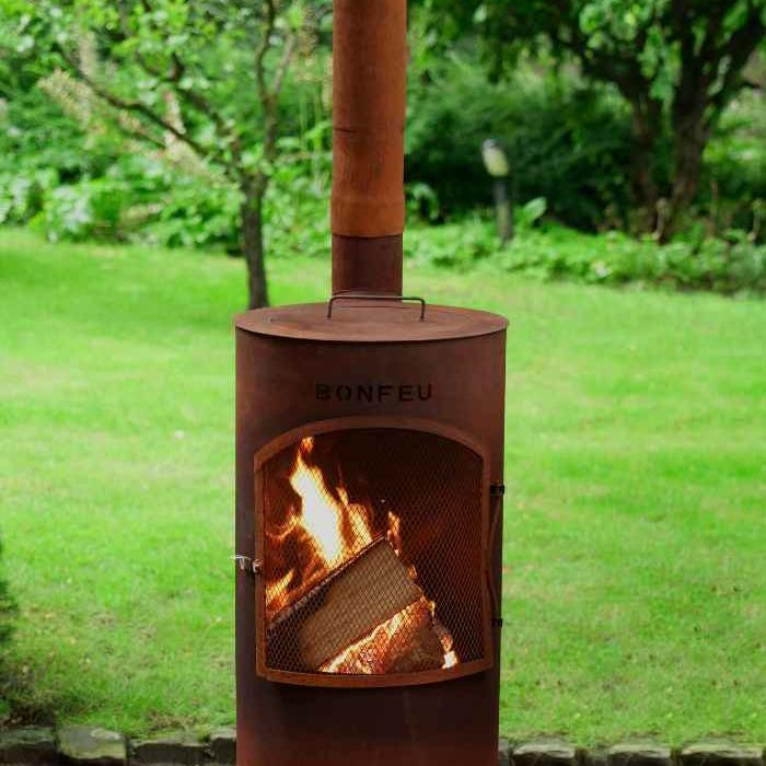 BonFeu BonTino Outdoor Fireplace in Black