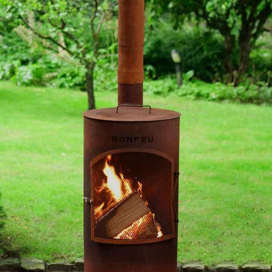 BonFeu BonTino Outdoor Fireplace in Black