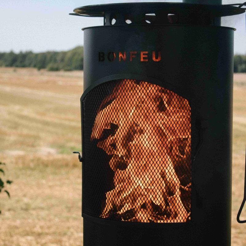BonFeu BonTino Outdoor Fireplace in Black