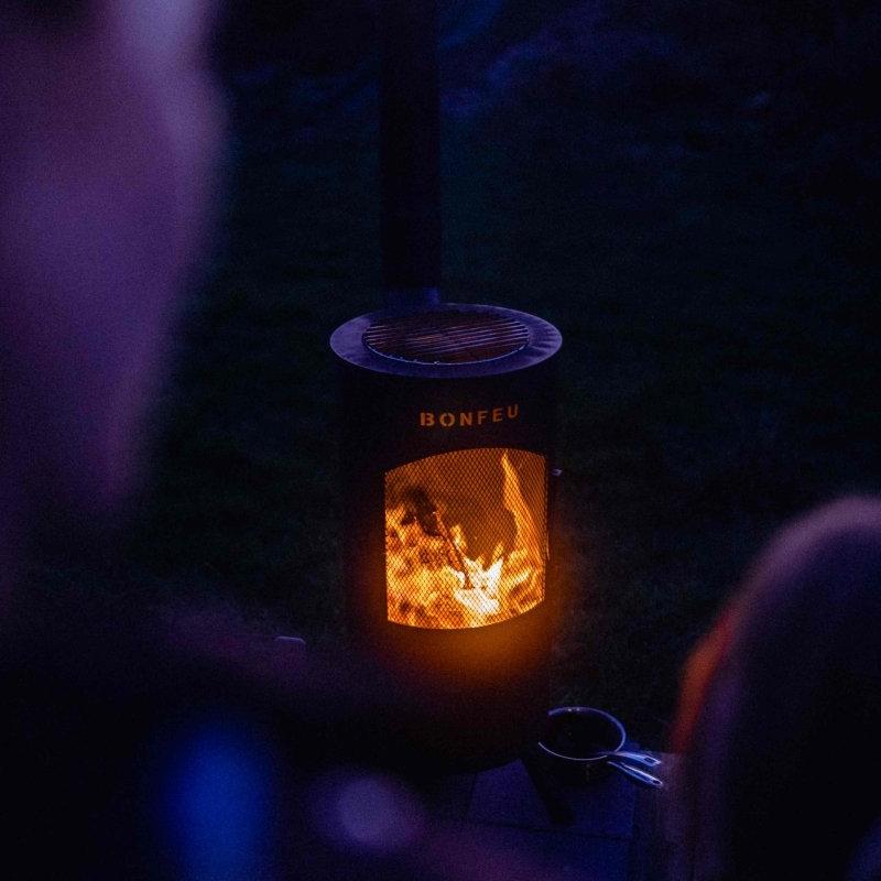BonFeu BonTino Outdoor Fireplace in Black