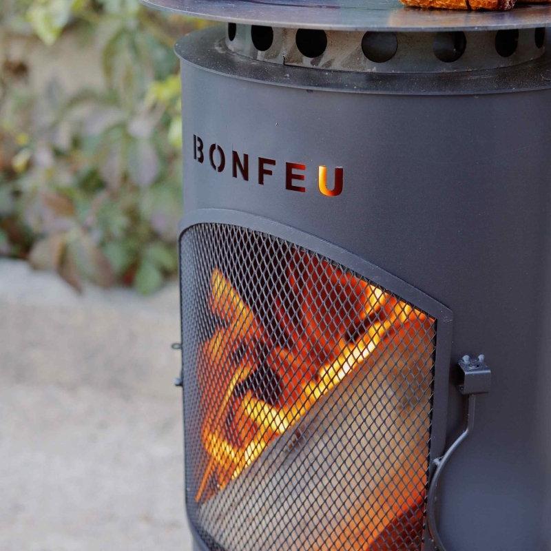 BonFeu BonTino Outdoor Fireplace in Black