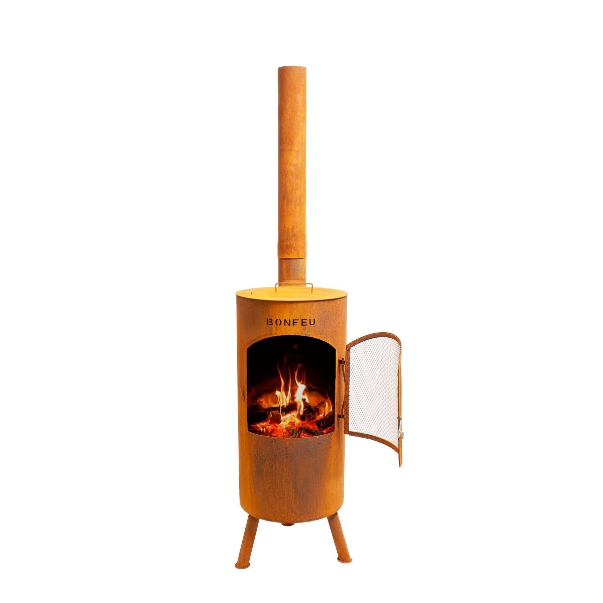 BonFeu BonTino Outdoor Fireplace in Rust