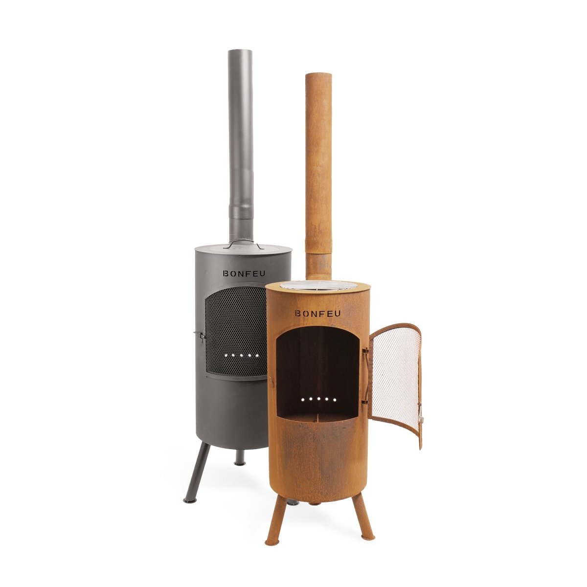 BonFeu BonTino Outdoor Fireplace in Rust