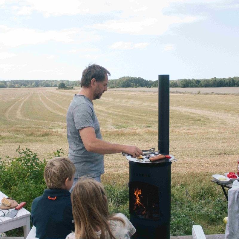 BonFeu BonTino Outdoor Fireplace in Rust