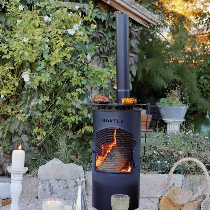 BonFeu BonTino Outdoor Fireplace in Rust