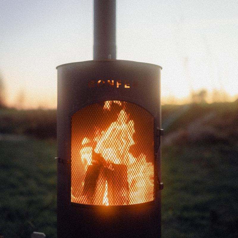 BonFeu BonTino Outdoor Fireplace in Rust