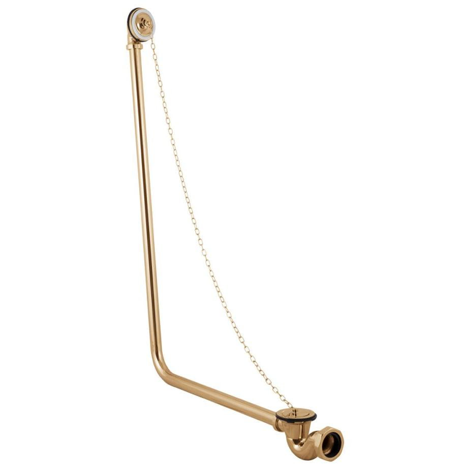 Hurlingham Exposed Bath Waste - Ice Cold Spice | Brass H880 x W52 x D600