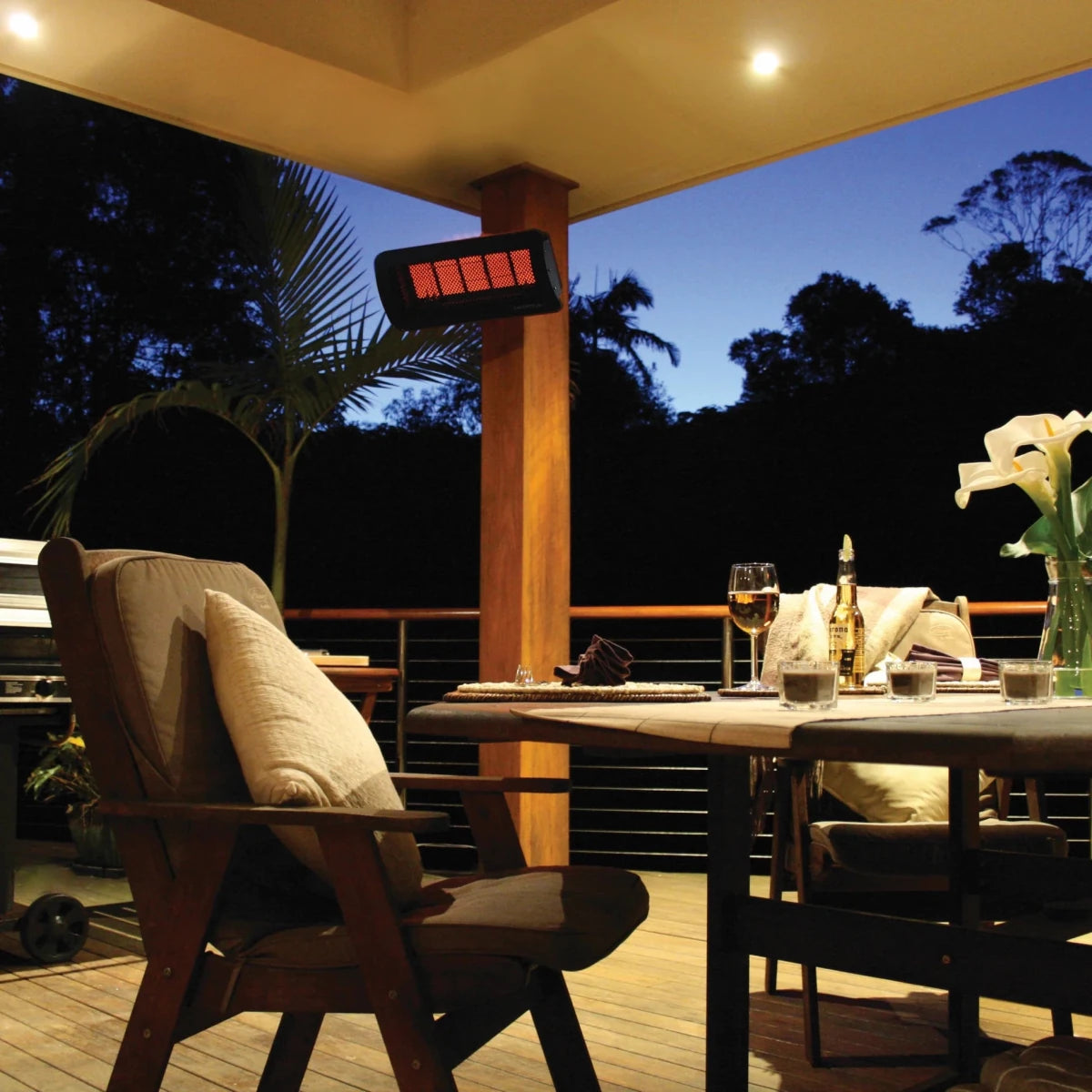 Bromic Tungsten Smart-Heat™ Gas Heater in Black