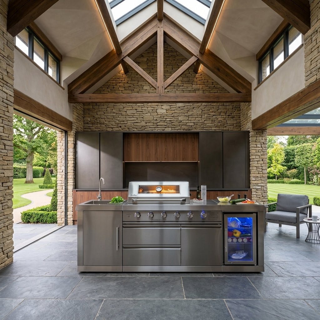 Buschbeck 4 Burner Stainless Steel Outdoor Kitchen in Stainless Steel