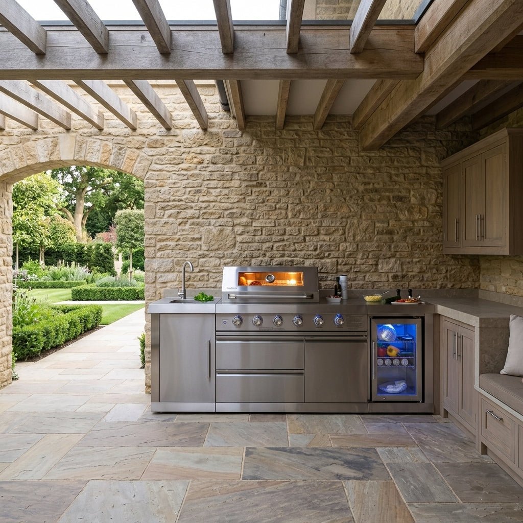 Buschbeck 4 Burner Stainless Steel Outdoor Kitchen in Stainless Steel