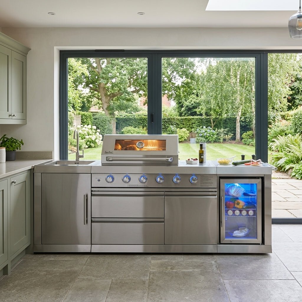 Buschbeck 4 Burner Stainless Steel Outdoor Kitchen in Stainless Steel