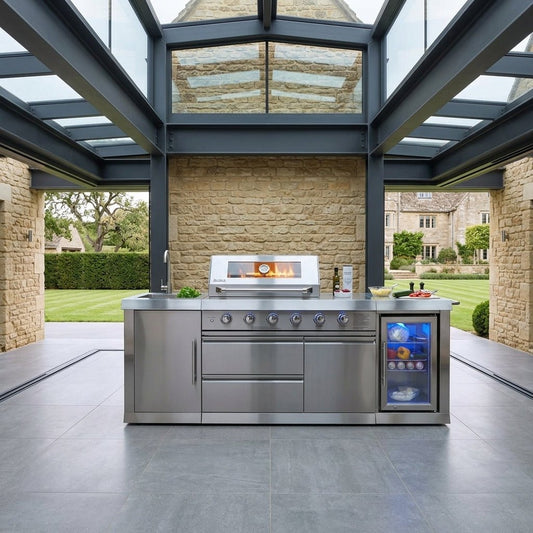 Buschbeck 4 Burner Stainless Steel Outdoor Kitchen in Stainless Steel