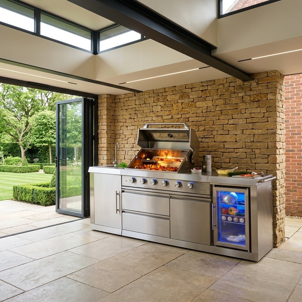 Buschbeck 4 Burner Stainless Steel Outdoor Kitchen in Stainless Steel