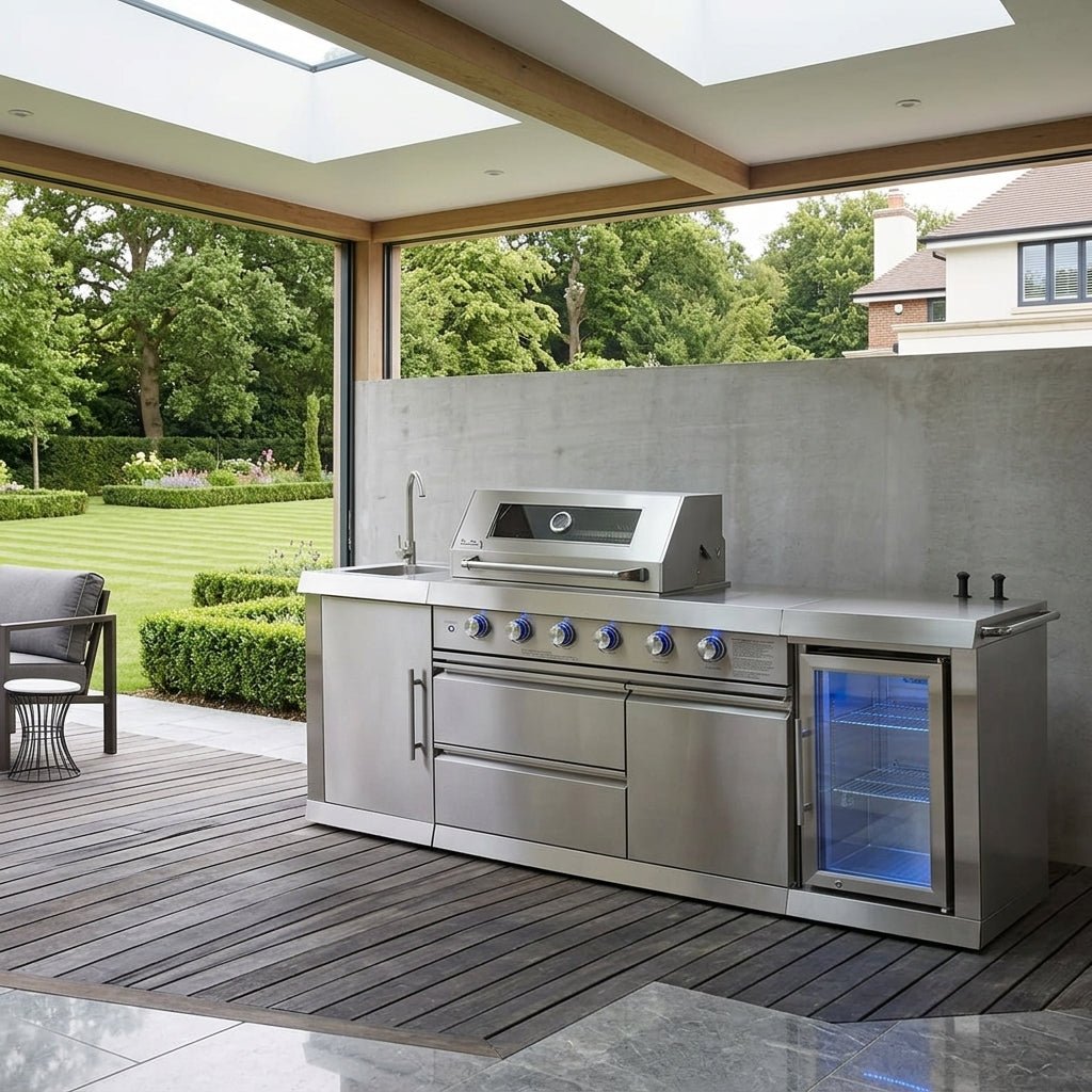 Buschbeck 4 Burner Stainless Steel Outdoor Kitchen in Stainless Steel