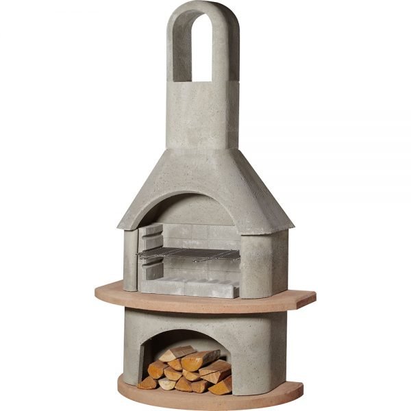 Buschbeck Carmen Masonry Barbecue in Natural Gray and Terracotta