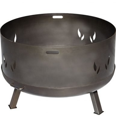 Buschbeck Decorative Fire Pit Surround 60cm in Untreated Steel