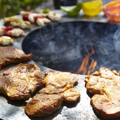Buschbeck Plancha Cooking Ring For 60cm Fire Pits in Untreated Steel