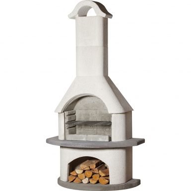 Buschbeck Verona Masonry Barbecue in White Quartz and Gray
