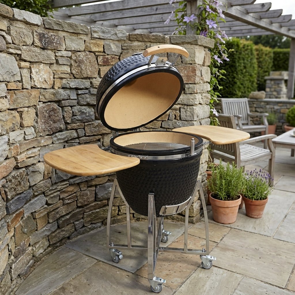 Buschbeck XL Ceramic Kamado Grill Set in Black