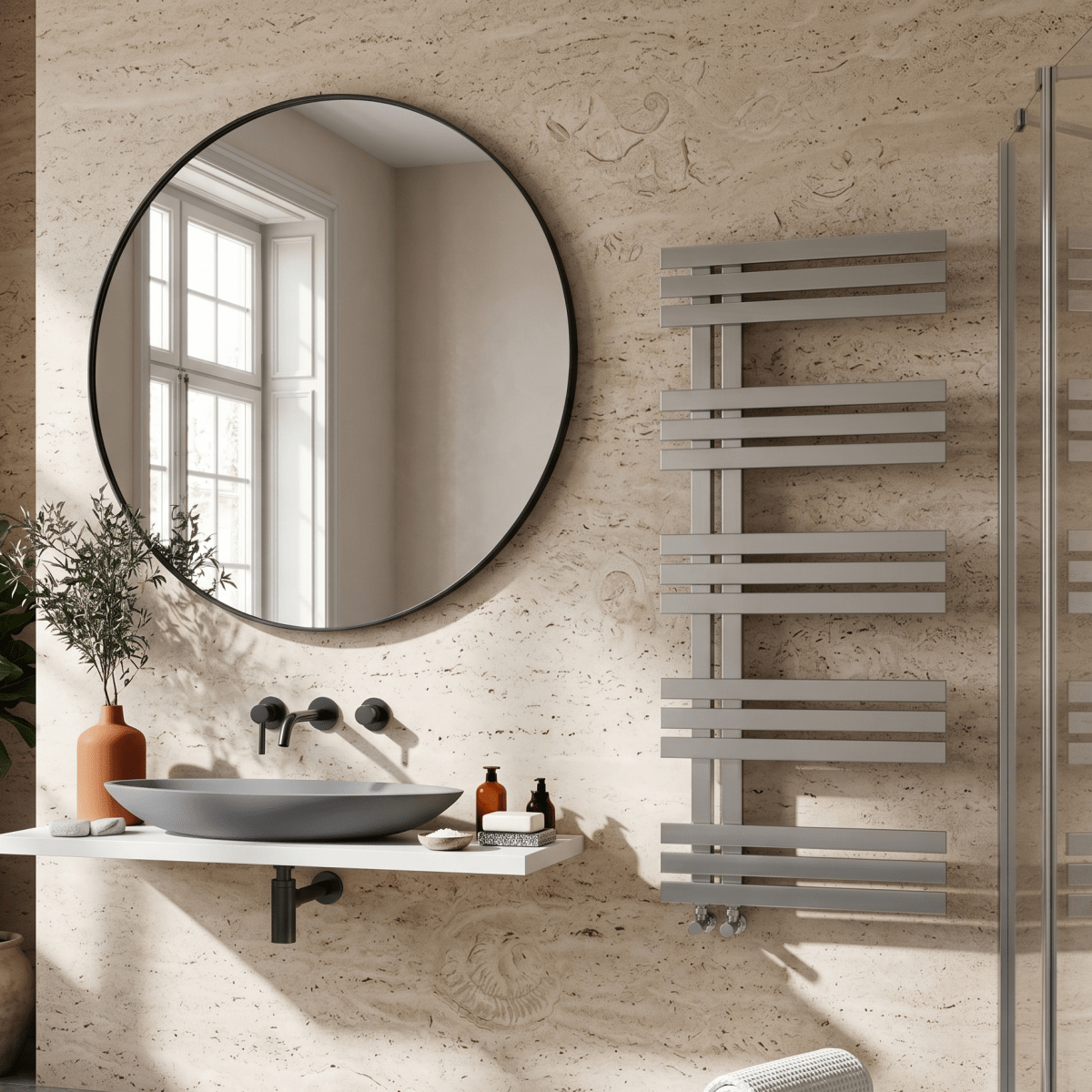 Carisa Alias Stainless Steel Designer Towel Radiator in 1000H x 500W