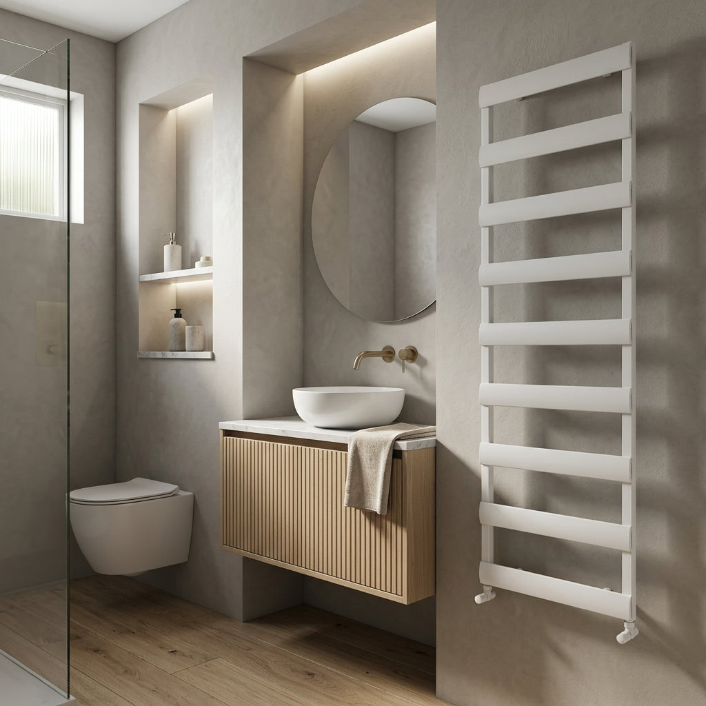 Carisa Alya Bath Aluminium Towel Radiator | CUSTOM MADE