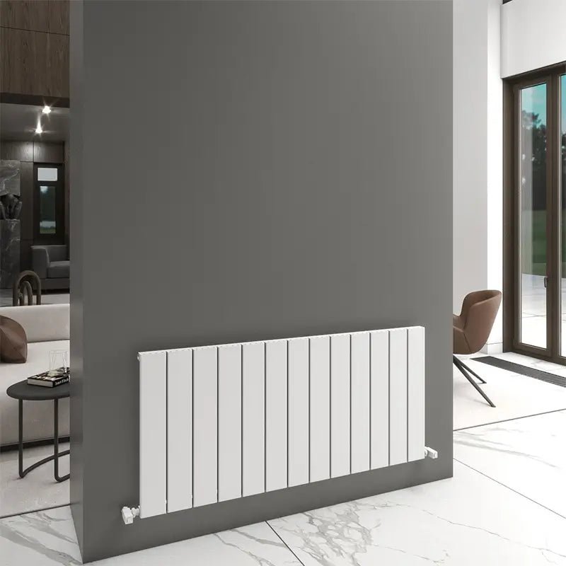 Carisa Angers Double Panel Horizontal Aluminium Radiator in 600H x 1095W