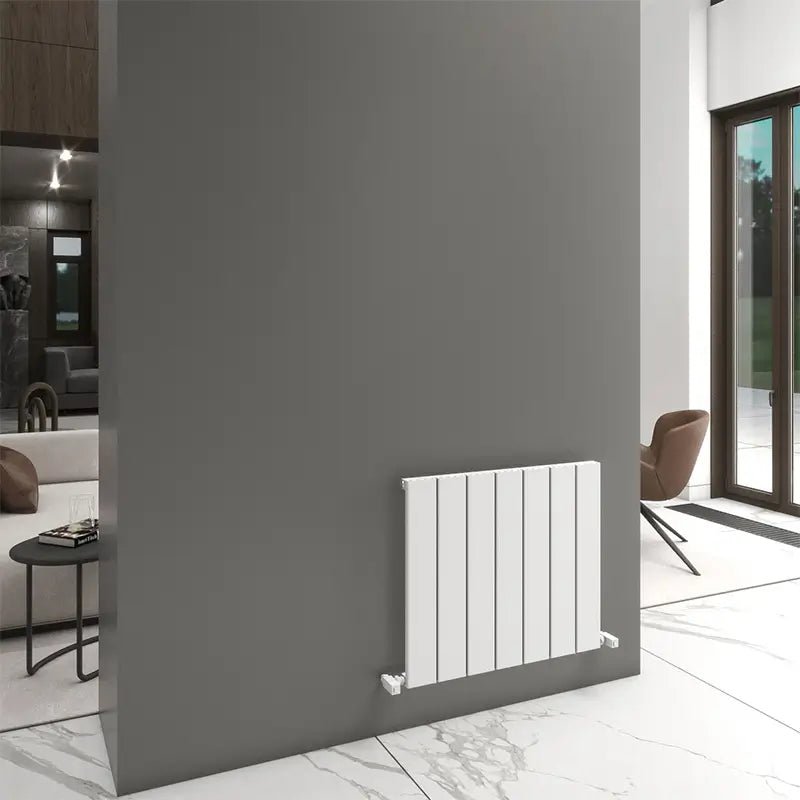 Carisa Angers Double Panel Horizontal Aluminium Radiator in 600H x 695W