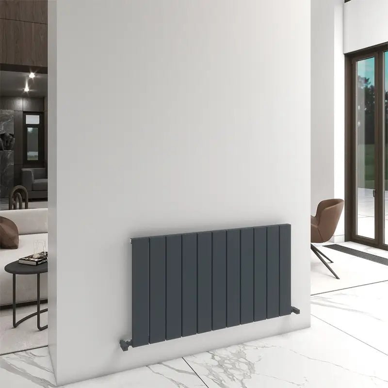 Carisa Angers Double Panel Horizontal Aluminium Radiator in 600H x 695W