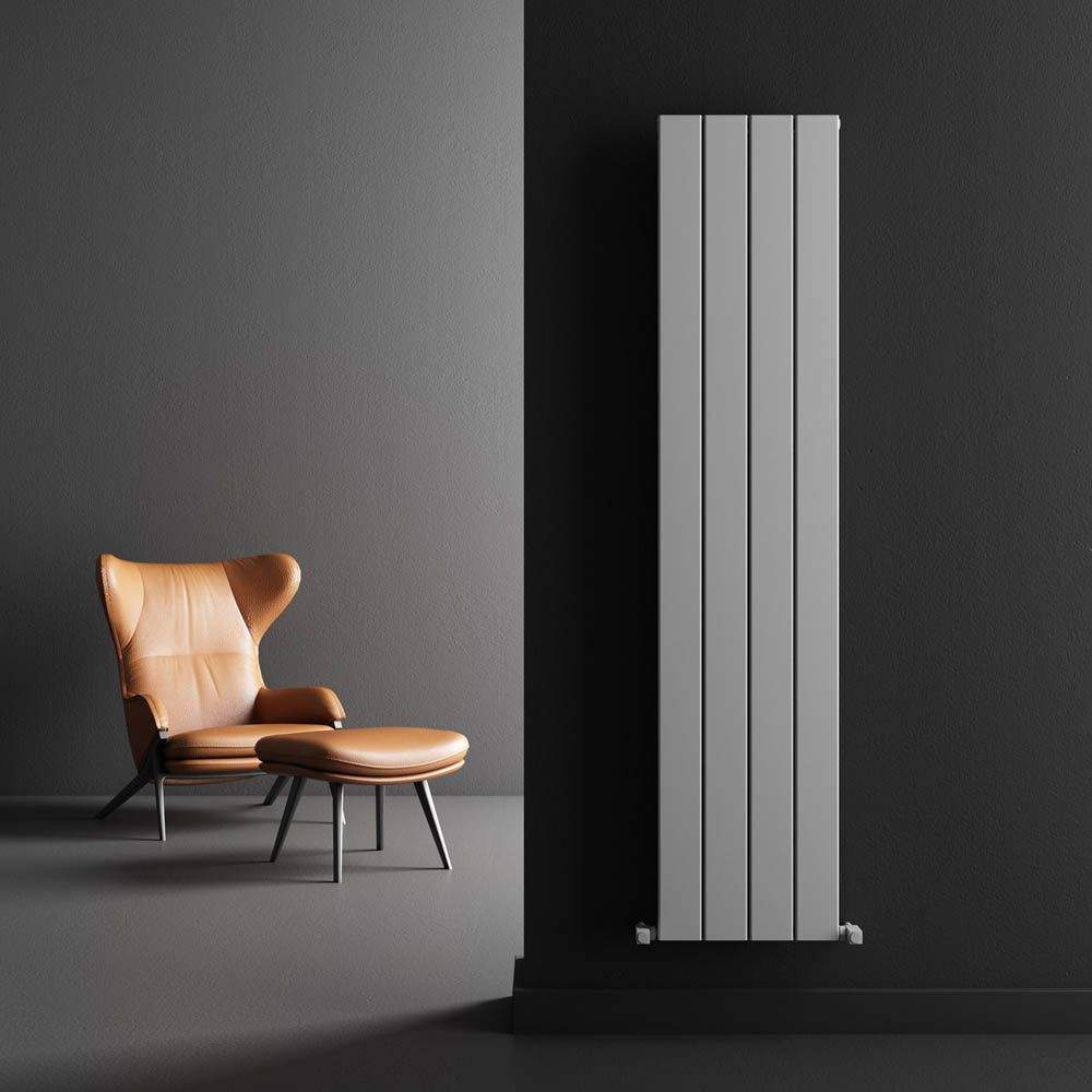 Carisa Angers Double Panel Vertical Aluminium Radiator in 600H x 495W