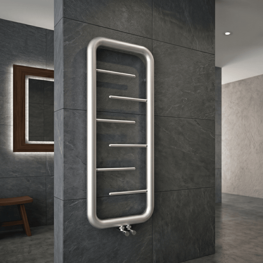 Carisa Aren Stainless Steel Designer Towel Radiator in 900H x 500W