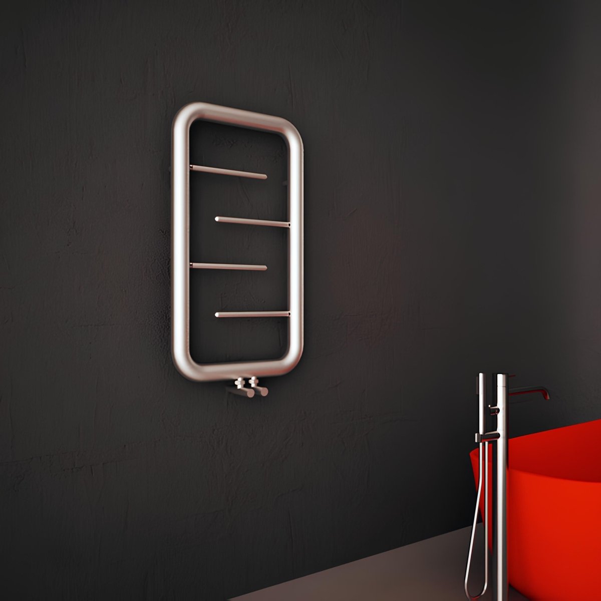 Carisa Aren Stainless Steel Designer Towel Radiator in 900H x 500W