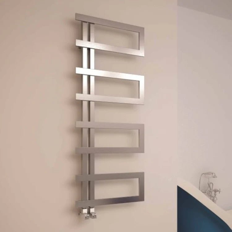 Carisa Arlen Stainless Steel Towel Radiator | CUSTOM MADE in Mirror Polished