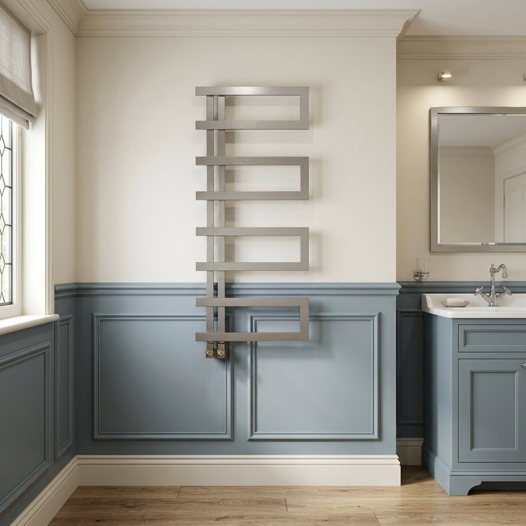 Carisa Arlen Stainless Steel Towel Radiator | CUSTOM MADE in Mirror Polished