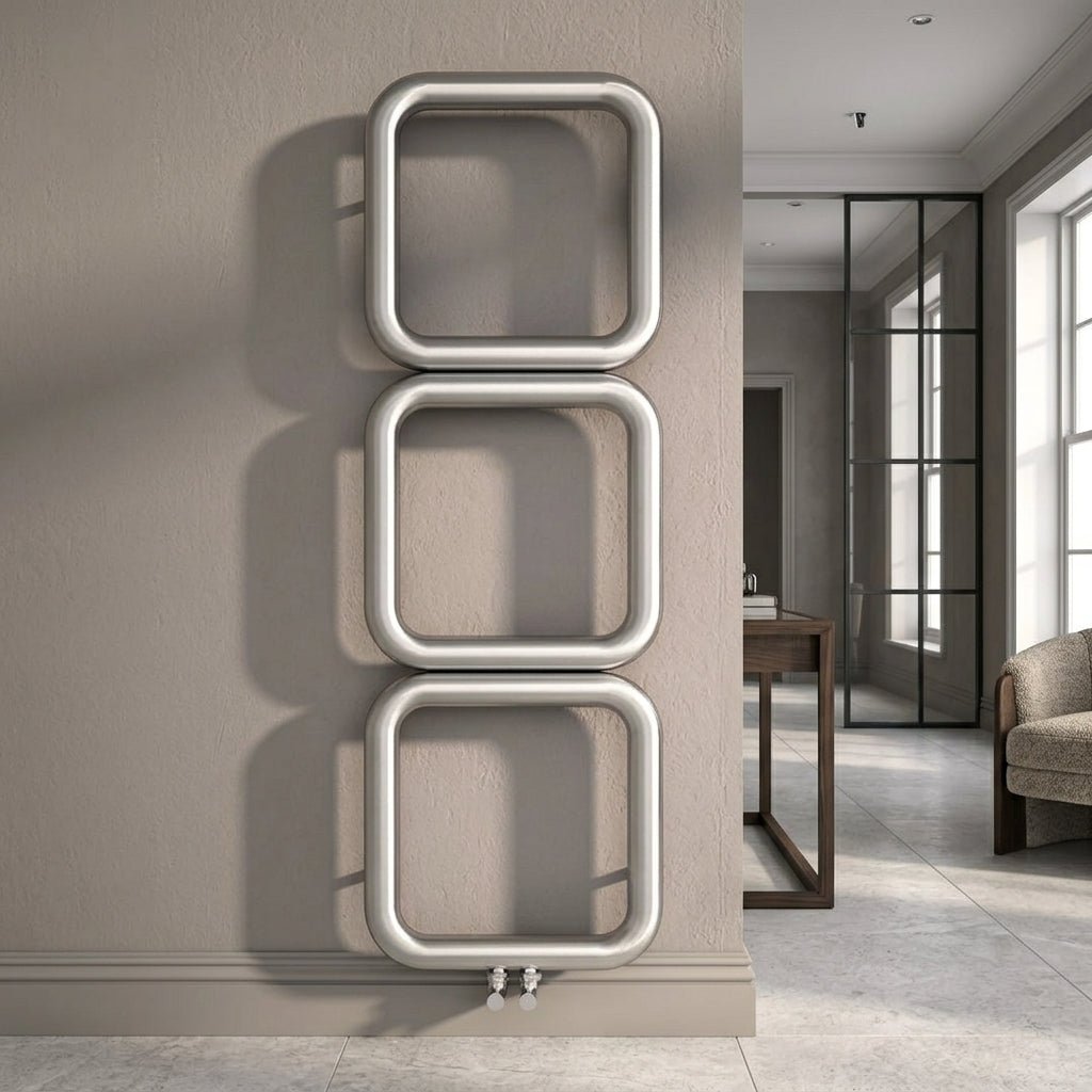 Carisa Baro Steel Radiator in Polished Satin in Polished Satin