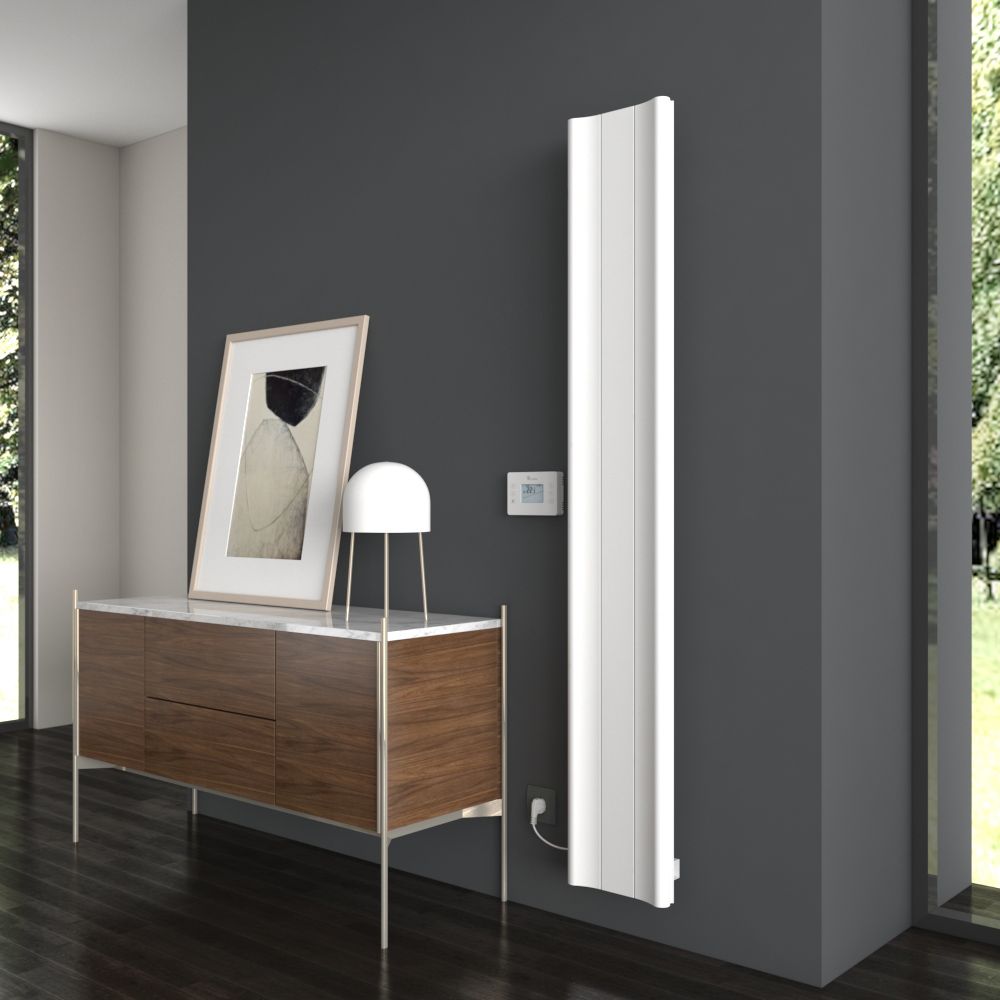 Carisa Boreas B Vertical Electric Aluminium Radiator | CUSTOM MADE in 1800H x 276W