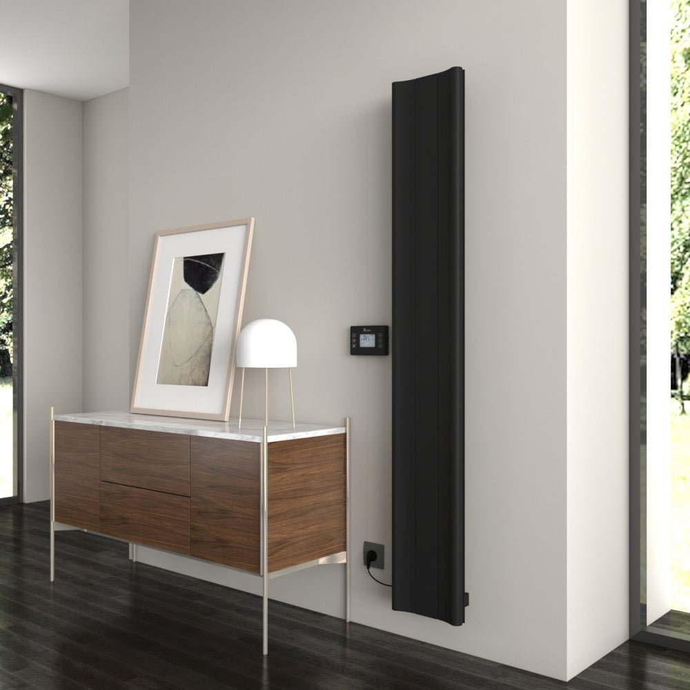 Carisa Boreas B Vertical Electric Aluminium Radiator | CUSTOM MADE in 1800H x 276W