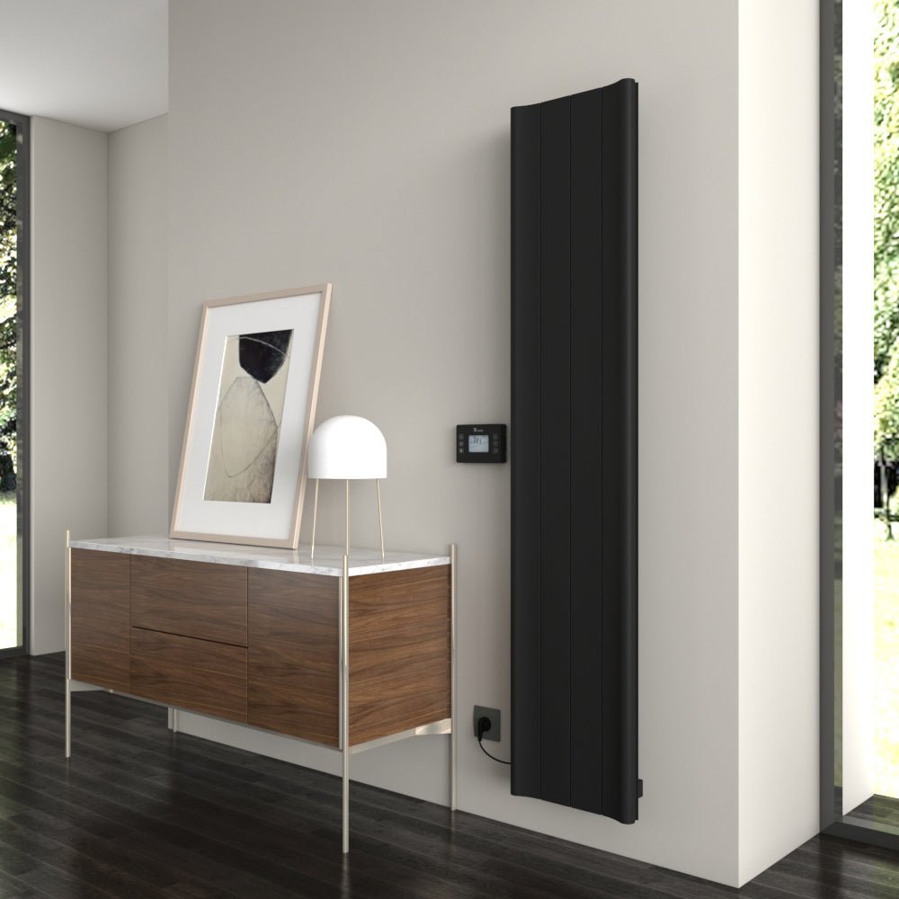 Carisa Boreas B Vertical Electric Aluminium Radiator | CUSTOM MADE in 1800H x 369W