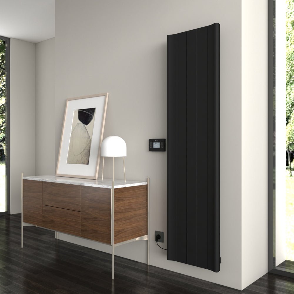 Carisa Boreas B Vertical Electric Aluminium Radiator | CUSTOM MADE in 1800H x 462W