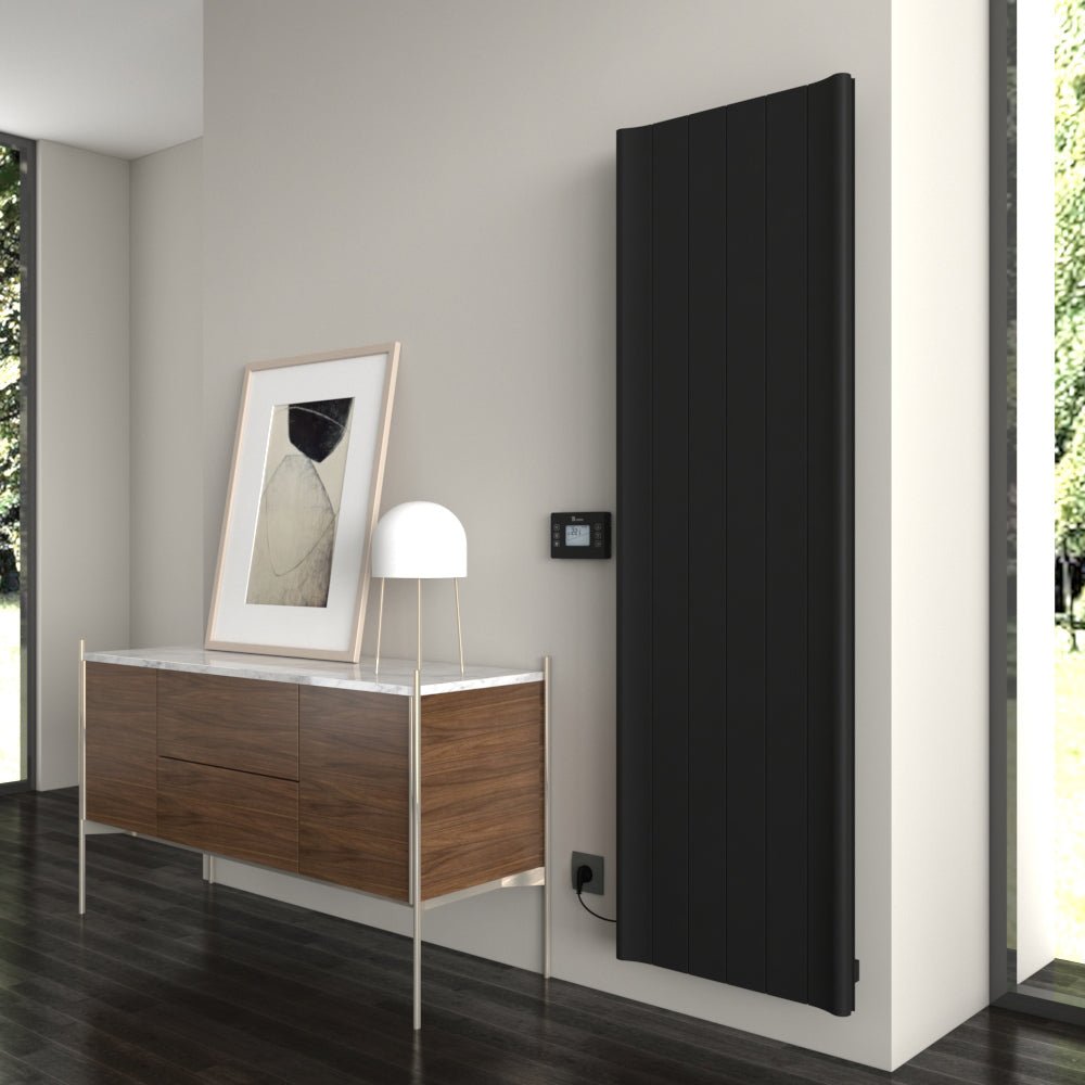 Carisa Boreas B Vertical Electric Aluminium Radiator | CUSTOM MADE in 1800H x 555W