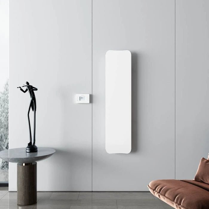 Carisa Boreas Flat Vertical Electric Aluminium Radiator | CUSTOM MADE in 1200H x 300W