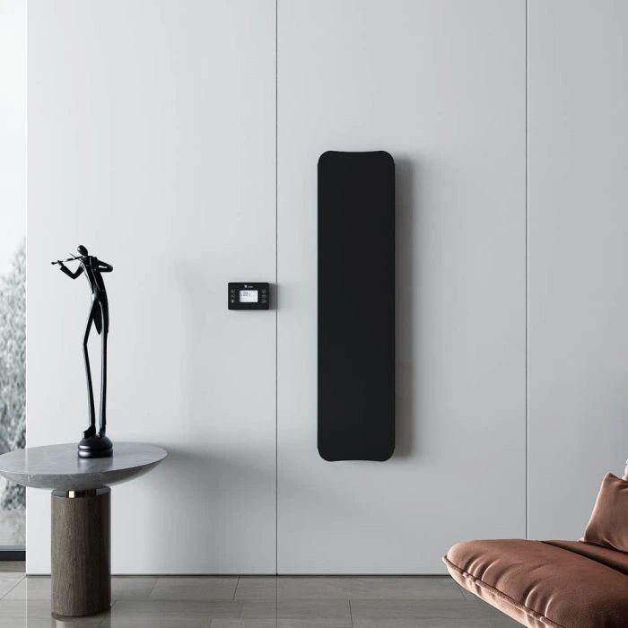 Carisa Boreas Flat Vertical Electric Aluminium Radiator | CUSTOM MADE in 1200H x 300W