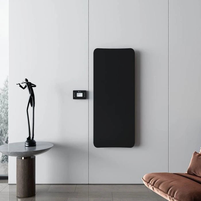 Carisa Boreas Flat Vertical Electric Aluminium Radiator | CUSTOM MADE in 1200H x 500W