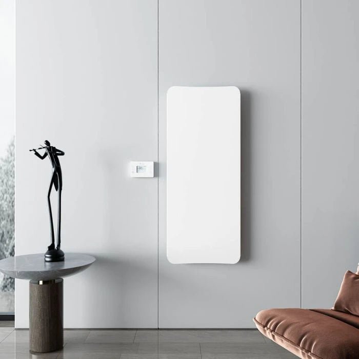 Carisa Boreas Flat Vertical Electric Aluminium Radiator | CUSTOM MADE in 1200H x 500W