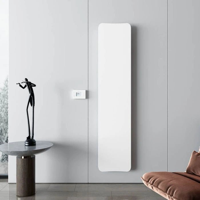 Carisa Boreas Flat Vertical Electric Aluminium Radiator | CUSTOM MADE in 1800H x 400W