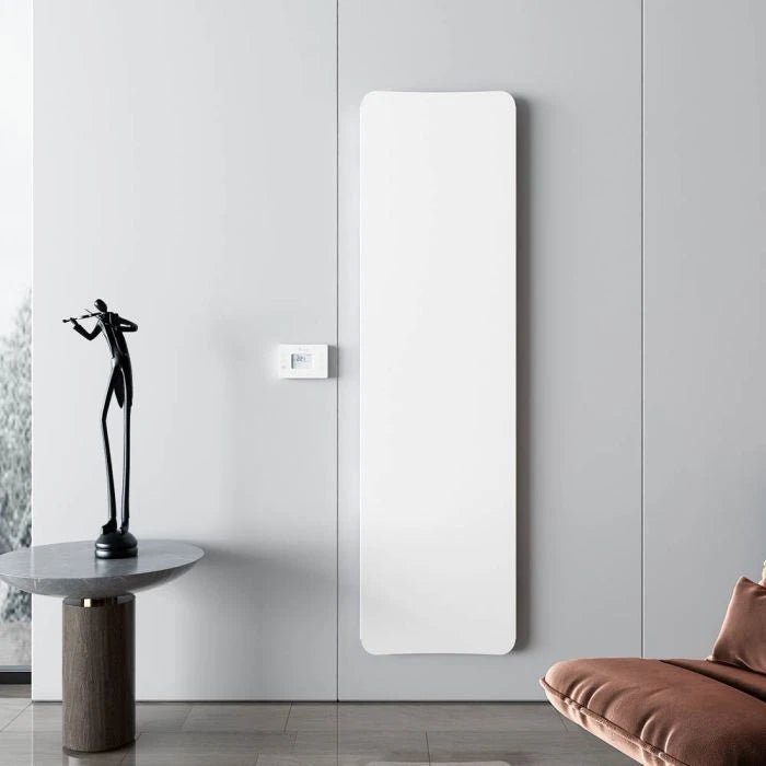 Carisa Boreas Flat Vertical Electric Aluminium Radiator | CUSTOM MADE in 1800H x 500W