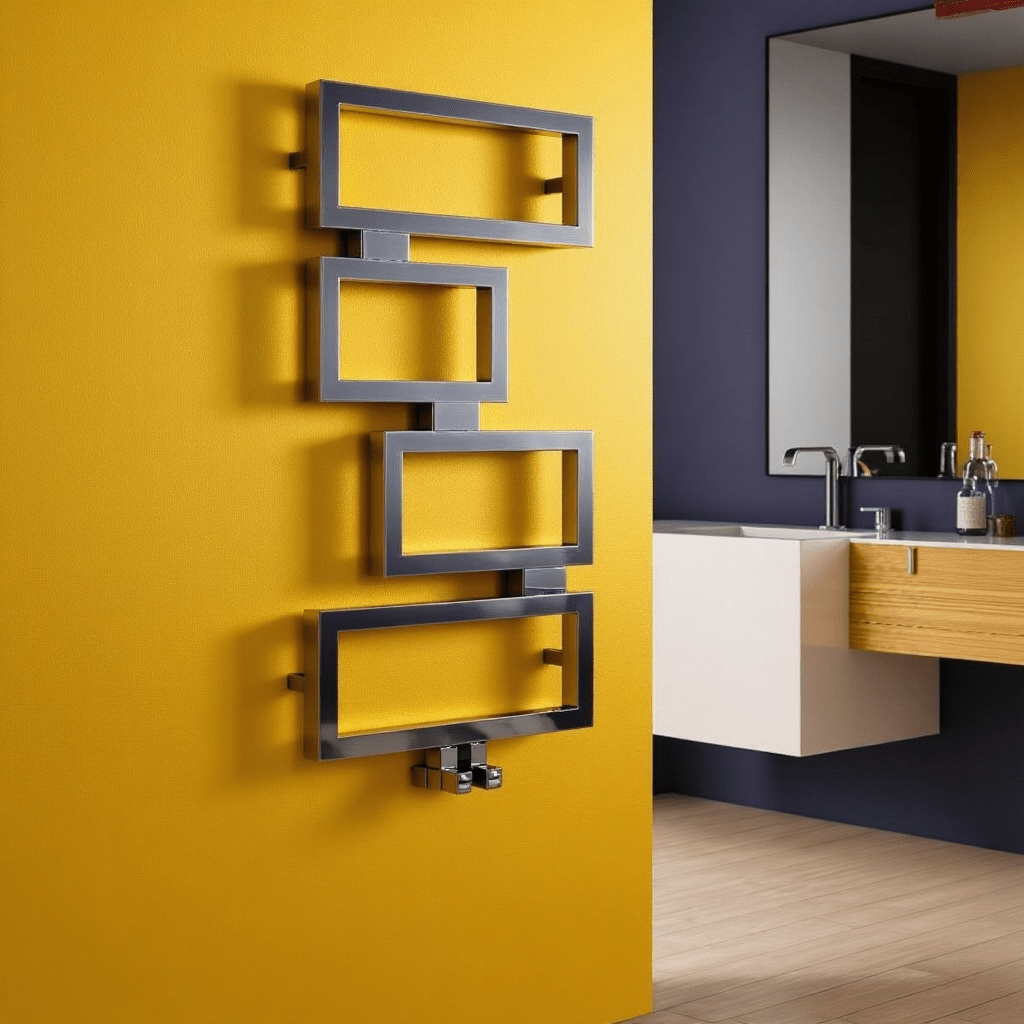 Carisa Clash Stainless Steel Designer Towel Radiator in 920H x 450W