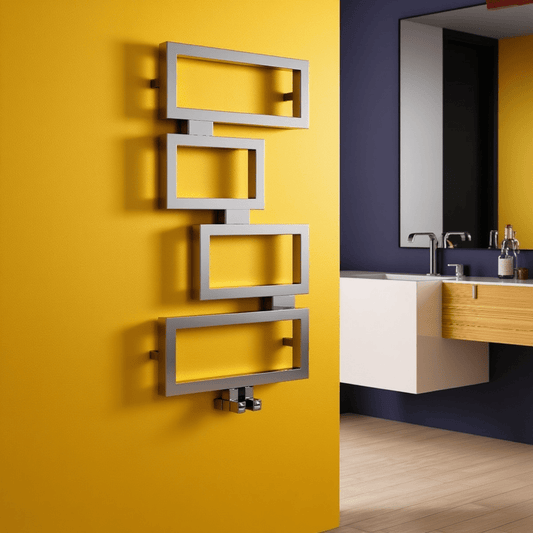 Carisa Clash Stainless Steel Designer Towel Radiator in 920H x 450W