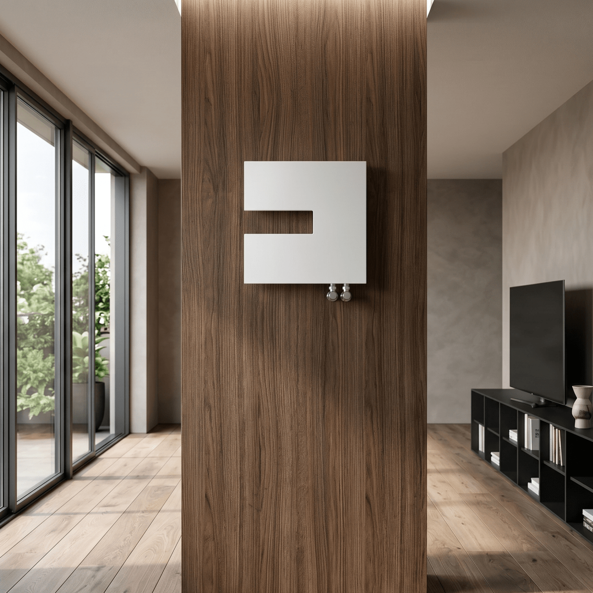 Carisa Coventry Left Square Steel Designer Radiator in 470H x 470W